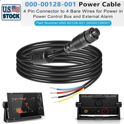 000-00128-001 4-pin Power Cord Fit for Simrad GO9/12, Vulcan 7/9/12, NSS EVO3