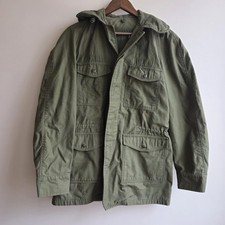 Vintage 60s US Army M-65 Field Jacket OG-107 Small Reg Hood Vietnam Era Conmar
