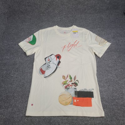 Jordan Shirt Mens Small Off White Sail Jacob Rochester Graphic Nike Air Tee New