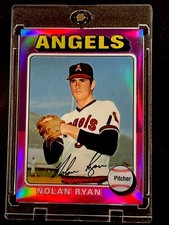 1999 NOLAN RYAN TOPPS FINEST RETRO 1975 REFRACTOR RP INSERT ! ANGELS ! HOF !
