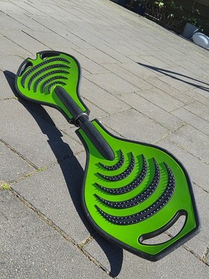 Waveboard Grün   Skateboard / Casterboard   2 Rollen   Funboard