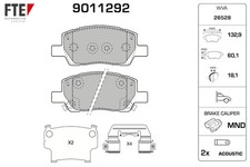 FTE Bremsbelagsatz Scheibenbremse 9011292 für HYUNDAI i10 3 AC3 AI3 GDi