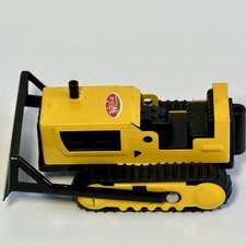Tonka Bulldozer Pressed Steel 4 inch Yellow Black 1970s Mini Construction GREAT