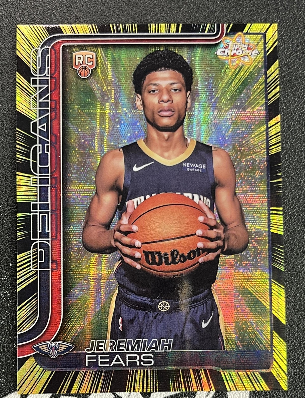 2025-26 Topps Chrome Jeremiah Fears RC Rookie Radiating Rookies SSP