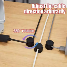 360  Magnetic Cable Clips Cord Organizer Adhesive Wire Holder USB Charger 6PCS