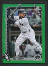 2025 EDGAR QUERO 76/99 TOPPS CHROME ROOKIE RC GREEN