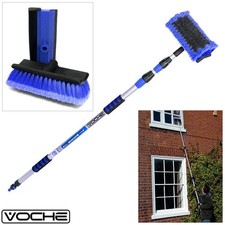 VOCHE® 3M ALUMINIUM TRIPLE TELESCOPIC CAR WASH WINDOW BRUSH + FREE SQUEEGEE