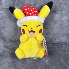 Pokemon Pikachu W/ Santa Hat Plush 9  Christmas Holiday Edition 2021 - New