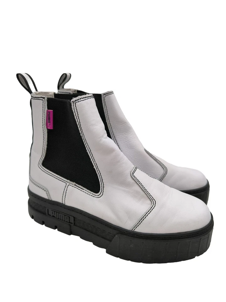 PUMA Bottines à enfiler Dames Bottines T EU 40 blanc style décontracté - Photo 1/4