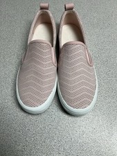 Women's SPERRY CREST Twin Gore Leather Slip-On Sneakers Casual Shoes 7.5 M Blush