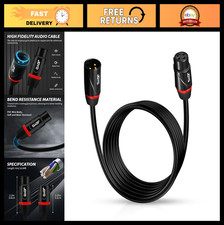 20ft XLR Microphone Cable Male to Female - No Signal Loss, Balanced Shielded for