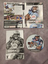Madden NFL 08 Football Video Game Sony PlayStation 2 , 2007 Disc, Art and Manual