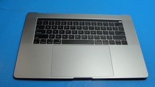 MacBook Pro 15" A1707 2017 MPTR2LL/A Top Case Palmrest w/Battery Gray 661-07954