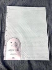TUL Refill Pages Size Narrow Ruled 50 Sheets Pages Assorted Pastel Colors