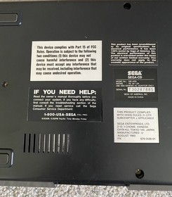 Sega CD Console Model 2 MK-4102 With Box & Manual Untested