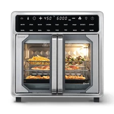 Kitchen Elite 16 Qt French Door Air Fryer Oven, Countertop Cooker w/ LED Display