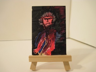 ACEO filthling 9 creep Original Art Card Drawing outsider primitive raw brut