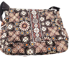 Vera Bradley Brown Diaper Bag Retired With Changing Pad Very Nice  Unisex 