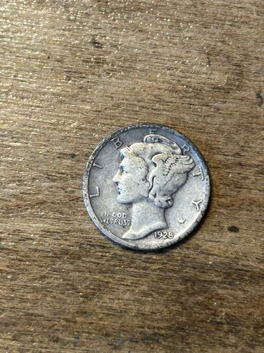 1928D Mercury Dime VG