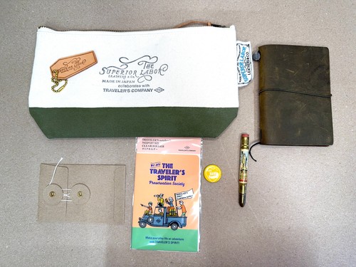 Traveler’s Notebook Passport & The Superior Labor Pouch + Bundle of Extras!