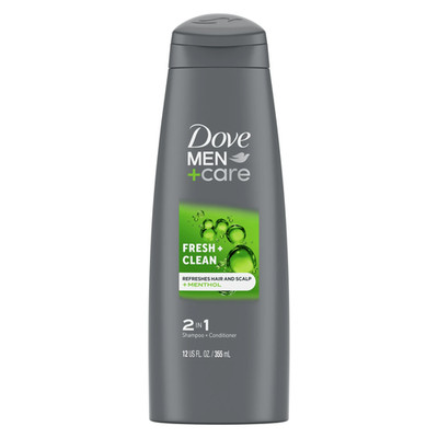 Fresh Clean 2-In-1 Shampoo and Conditioner with Caffeine and Menthol, 12 Fl Oz
