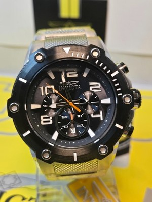 Invicta Speedway Swiss Ronda Z60 Caliber Mens Watch  51.5mm Steel w/ Black Dial