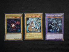 Yu Gi Oh Lotto Drago Bianco Occhi Blu,Occhi Blu Finale e Drago Nero Occhi Rossi