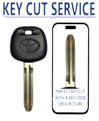 KEY CUT SERVICE + TOYOTA TOY43AT4 Transponder Chip Key (4C)