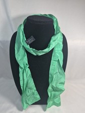 VTG The Specialty House 100 Silk Bow Tie Scarf Japan Light Green Women's 24253