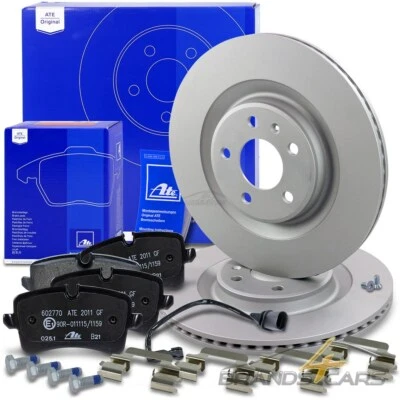 ATE BREMSSCHEIBEN +BELÄGE MIT KONTAKT HINTEN FÜR AUDI A6 C7 A7 4G PORSCHE MACAN - Bild 1 von 4