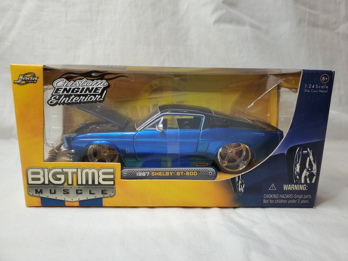 JADA TOYS BIGTIME MUSCLE 1967 SHELBY GT-500 BLUE VERSION 1