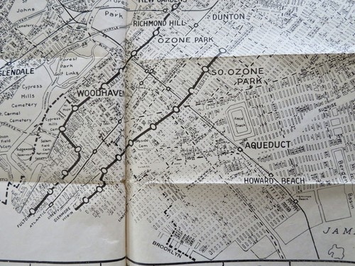Queens Borough New York Street Index & City Plan c. 1939 folding pocket map - Picture 12 of 15