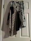 NEW CEDRIC CHARLIET SKIRT ASYMMETRIC WRAP ABSRACT ZIPPER BELT SZ 4 — photo 6