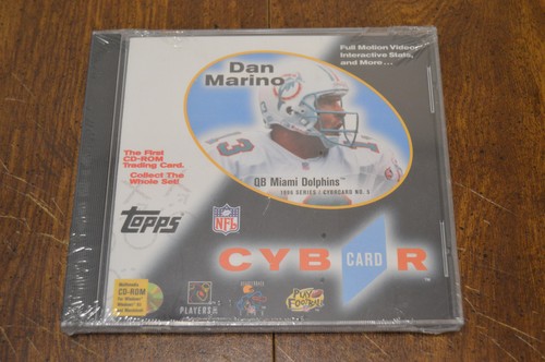 DAN MARINO 1996 Topps CYBER CARD NFL CD-ROM TRADING CARD - Picture 5 of 7