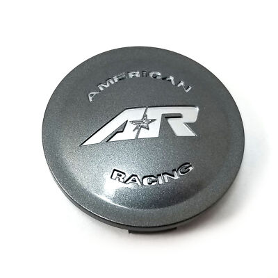 American Racing Gray Center Cap 2-5/8