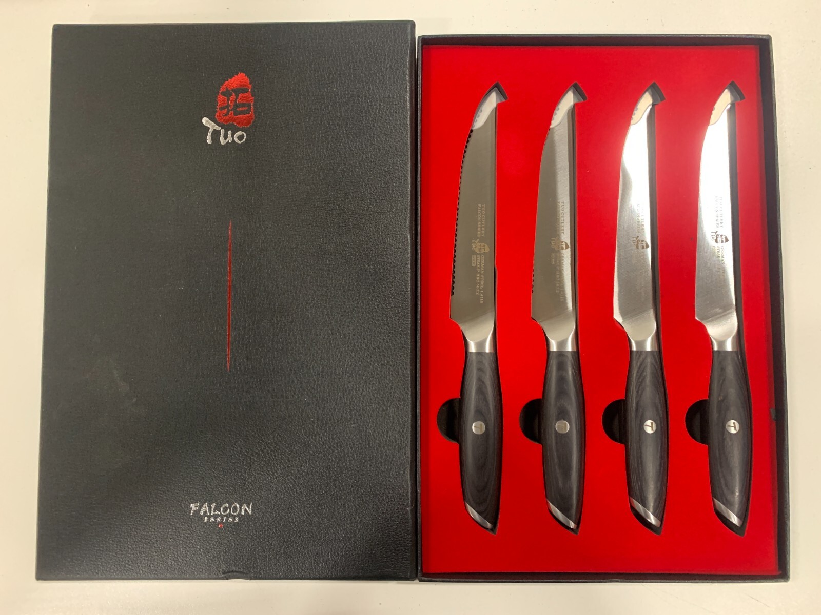 TUO Steak Knives 4 Piece Steak Knife Set, 5 inch Kitchen Knife eBay