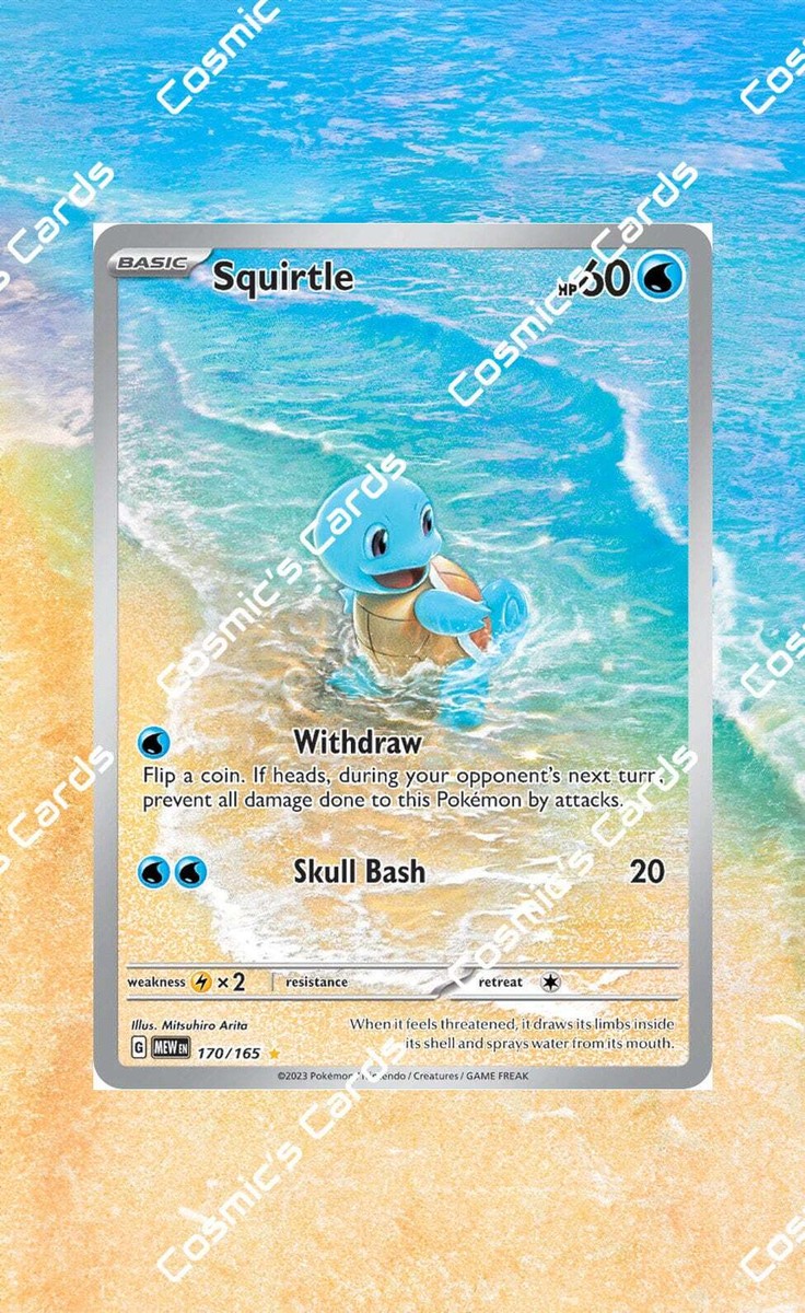 Squirtle from Pokémon 151| Display Case Extended Art for Pokemon