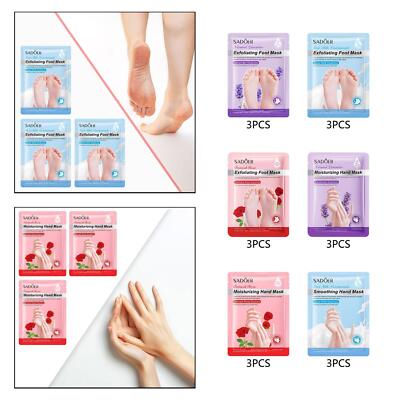 3x Fußpeeling Maske für trockenen Fuß für Frauen Männer Erfrischende Peeling Maske