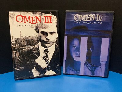 Omen III The Final Conflict + Omen IV The Awakening Horror DVDs Both Widescreen