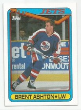 BRENT ASHTON 1990-91 TOPPS CARD NM-MT+ CONDITION