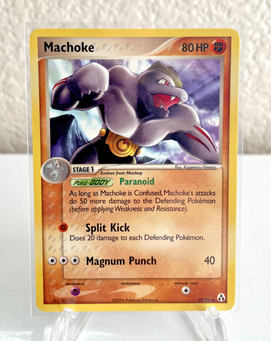 Machoke 39/92 EX Legend Maker - Uncommon Pokemon Card - NM