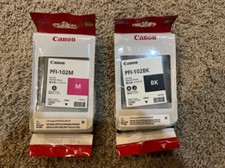 Genuine Canon PFI-102M PFI-102BK Ink Cartridges Brand New sealed 2023