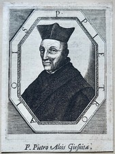 P. PIETRO ALOIS GIEFUITA PORTRAIT ENGRAVING 17th century