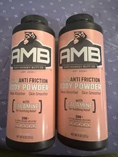 AMB Women's Anti-Friction Body Powder With Calamine  8 oz. 2 Pack