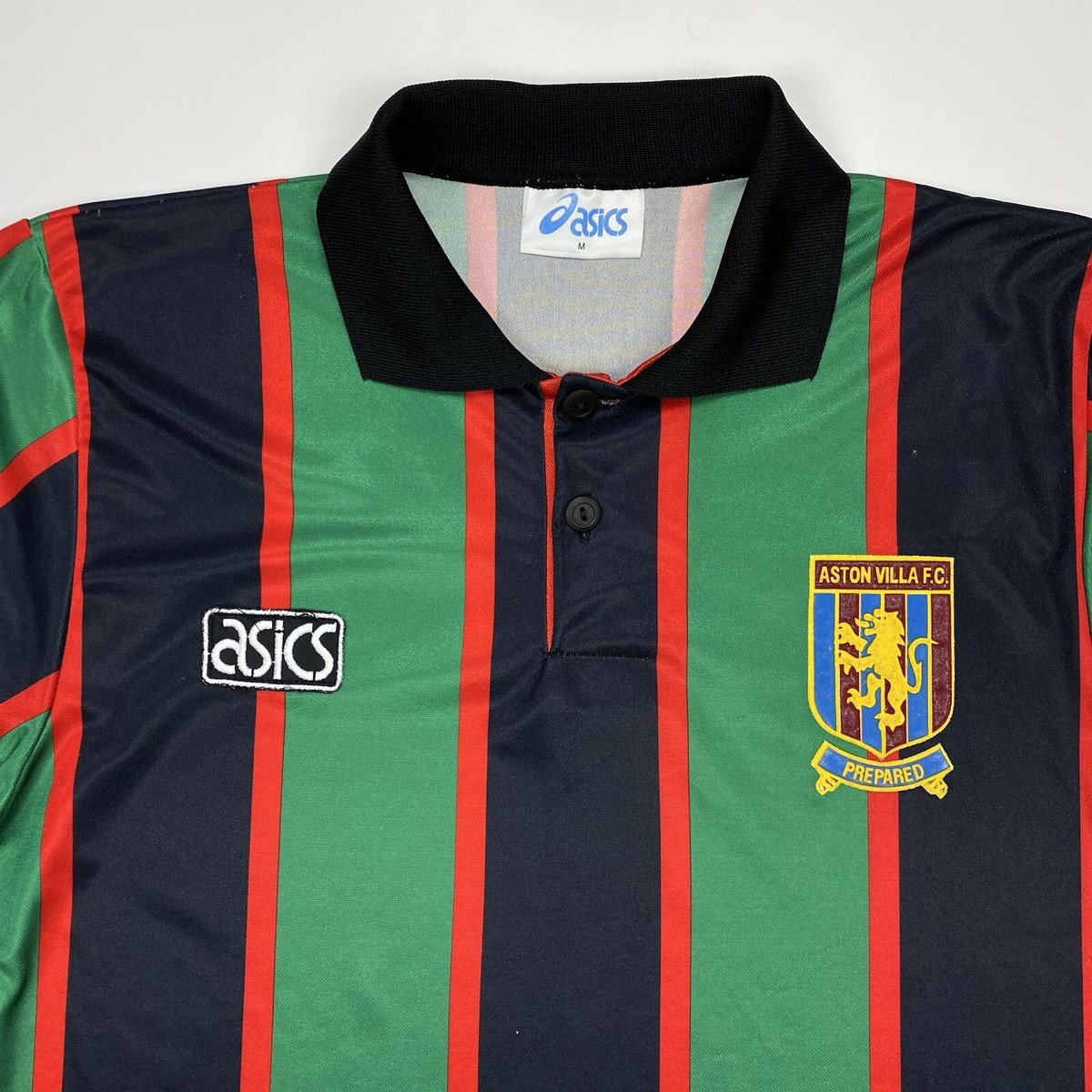 Vintage Aston Villa 1993 1995 Asics Away Football Shirt