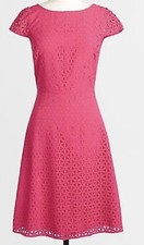 NWOT  Beautiful J Crew Womens Lasercut Capsleeve A Line MIDI Dress Lined Sz 4