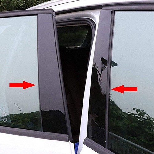 10Pcs Gloss Black Pillar Posts Door Cover Fit For Subaru XV Crosstrek 2013-2015 - Bild 8 von 14