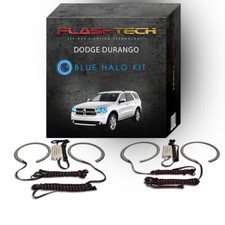Blue Angel Eye Led Headlight Halo Kit For 2011-2013 Dodge Durango Headlights