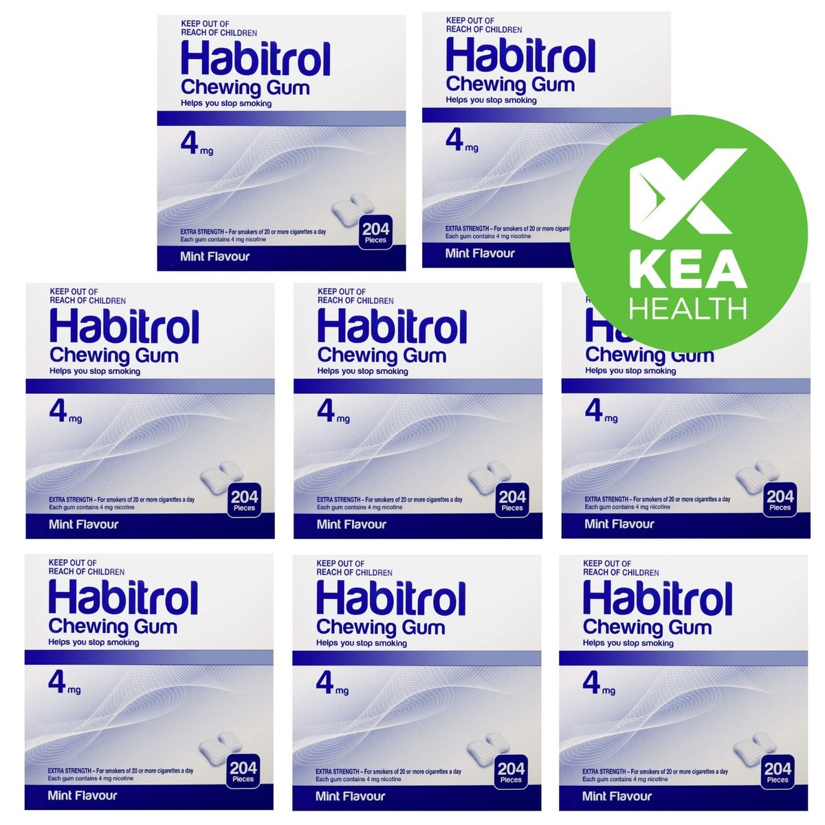 4mg cigarettes Nicorette White Ice - 20 Count Quit Smoking Aids With a Bold Cinnamon Taste Nicorette 4 mg Nicotine Gum to Quit Smoking is a stop smoking aid that helps you gradually kick your smoking habit Habitrol Nicotine Gum 4mg Mint