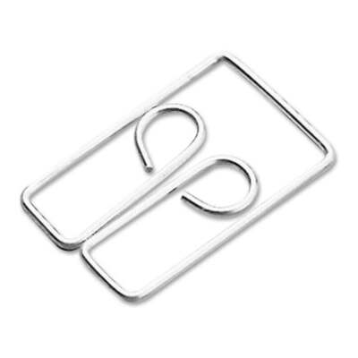 Esselte No. 3 Owl Paper Clips Square Shaped Clip Chromed Finish Box of 100